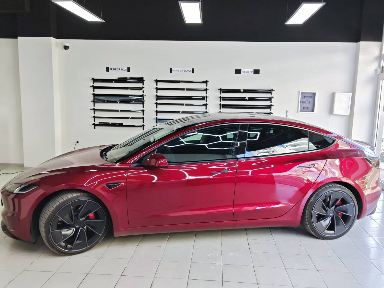 tesla model 3 window tinted