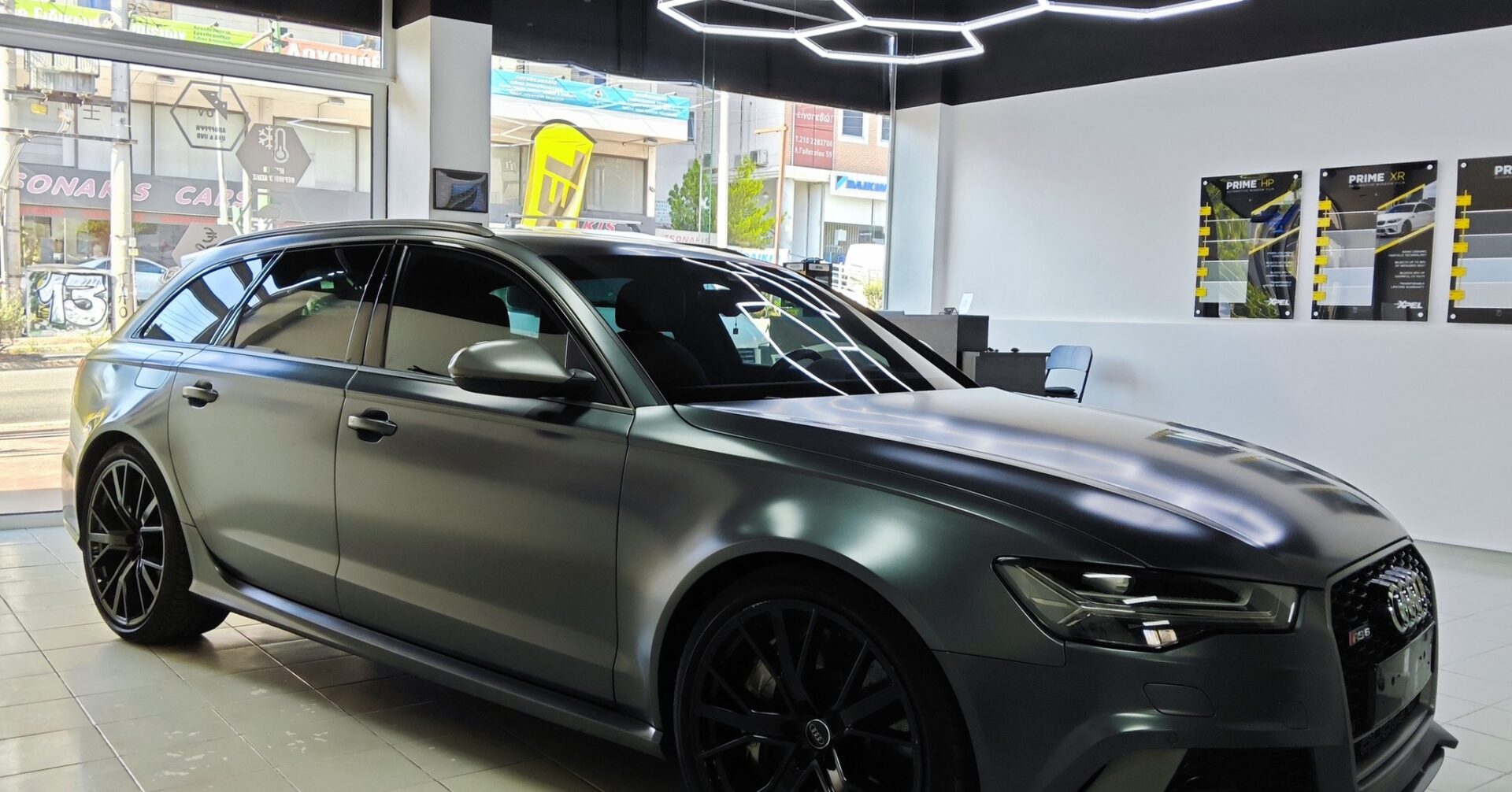 audi rs6 window tinted